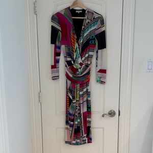 Etro Wrap Long Sleeve Dress 42